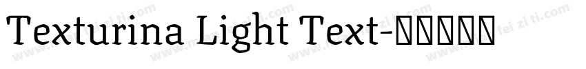 Texturina Light Text字体转换